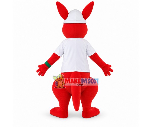Baby Red Kangaroo Mascot Costume Baby Red Kangaroo Mascot Costume