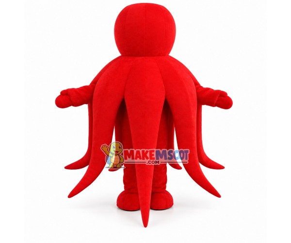 Simple Style Red Octopus Mascot Costume Simple Style Red Octopus Mascot Costume
