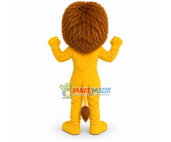 Slim Fit Golden Lion Mascot Costume Slim Fit Golden Lion Mascot Costume