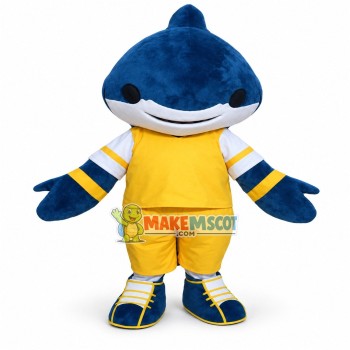 Sport Blue Shark Mascot Costume