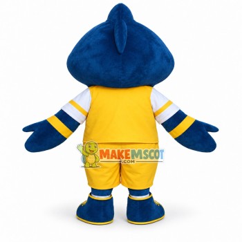 Sport Blue Shark Mascot Costume Sport Blue Shark Mascot Costume