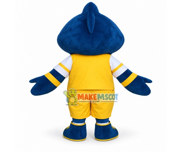 Sport Blue Shark Mascot Costume
