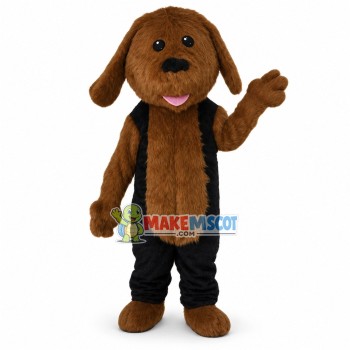 Lovely Brown Dog Long Fur Mascot Costume Lovely Brown Dog Long Fur Mascot Costume