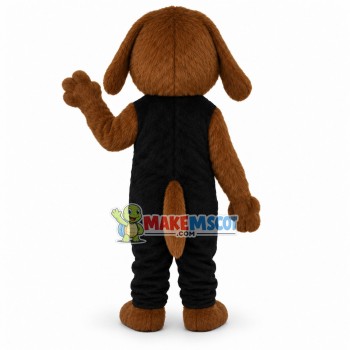 Lovely Brown Dog Long Fur Mascot Costume Lovely Brown Dog Long Fur Mascot Costume