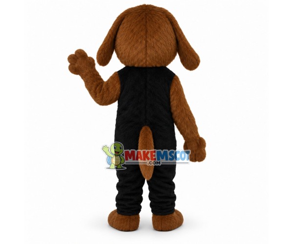 Lovely Brown Dog Long Fur Mascot Costume Lovely Brown Dog Long Fur Mascot Costume