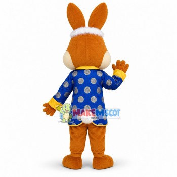 Chinese Blessing Brown Rabbit Mascot Costume Chinese Blessing Brown Rabbit Mascot Costume