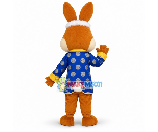Chinese Blessing Brown Rabbit Mascot Costume Chinese Blessing Brown Rabbit Mascot Costume