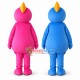 Easy Pink Seahorse & Blue Seahorse Mascot Costume Easy Pink Seahorse & Blue Seahorse Mascot Costume