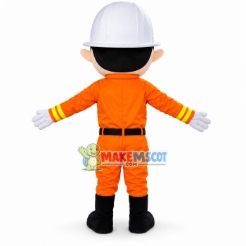Chinese Fireman Mascot Costume Chinese Fireman Mascot Costume