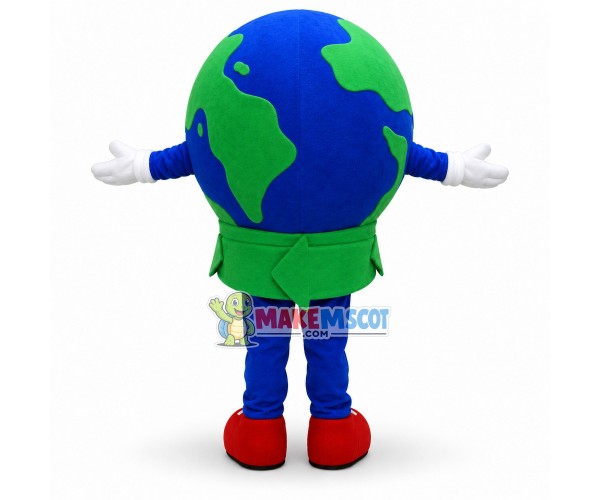 Cycling Globe Mascot Costume