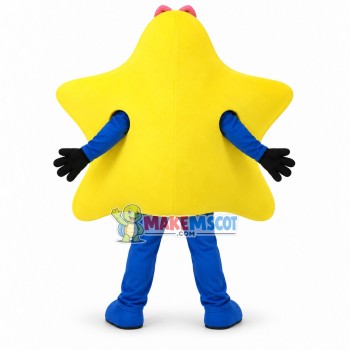 Cute Cartoon Star With Bow Hairpin Mascot Costume
