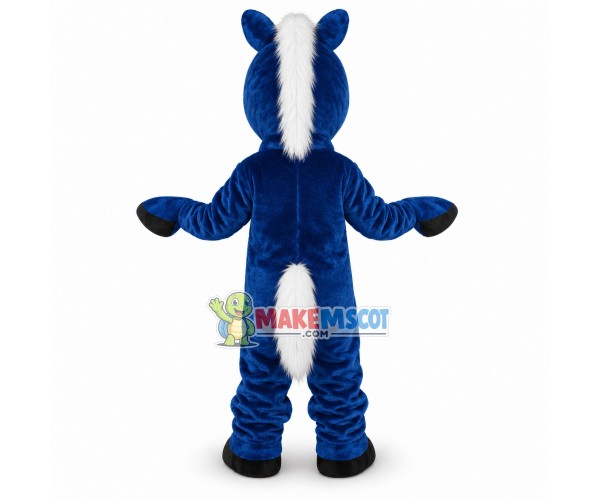 Blue Horse Mascot Costume Blue Horse Mascot Costume