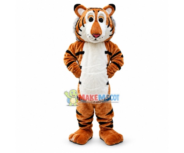 Adult Plush Tiger Mascot Costume Adult Plush Tiger Mascot Costume