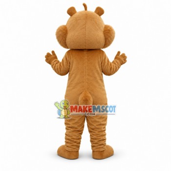 Lively Light Brown Squirrel Mascot Costume Lively Light Brown Squirrel Mascot Costume