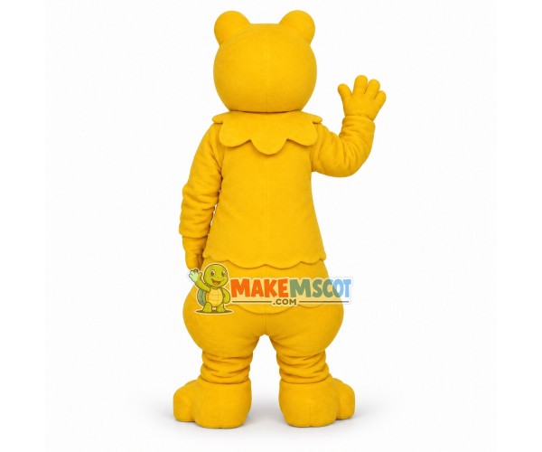 Golden Poison Dart Frog Mascot Costume Golden Poison Dart Frog Mascot Costume