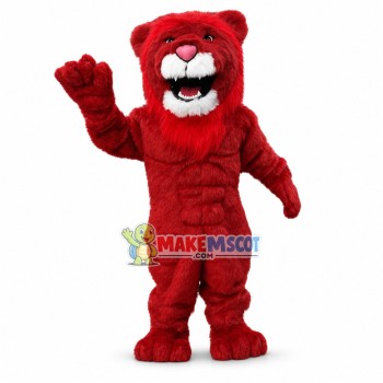 Howling Power Red Lion Mascot Costume Howling Power Red Lion Mascot Costume