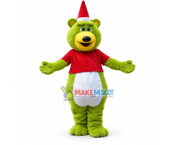 Christmas Green Ted Ted Humor Teddy Bear Mascot Costume Christmas Green Ted Ted Humor Teddy Bear Mascot Costume