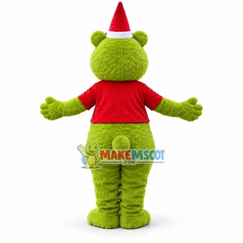 Christmas Green Ted Ted Humor Teddy Bear Mascot Costume Christmas Green Ted Ted Humor Teddy Bear Mascot Costume