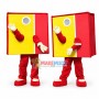 Deluxe Square Red Box Mascot Adult Costume	