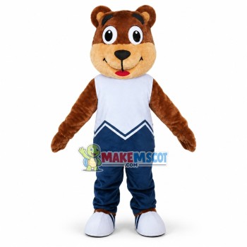 Sport Brown Bear High School Mascot Costume	