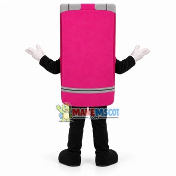 Deluxe Pink Flip Phone Mascot Costume Deluxe Pink Flip Phone Mascot Costume