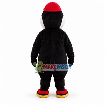 Penguin Wearing Flip-flops And Red Hat Mascot Costume Penguin Wearing Flip-flops And Red Hat Mascot Costume