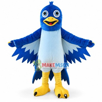Screaming Blue Bird Mascot Adult Costume	