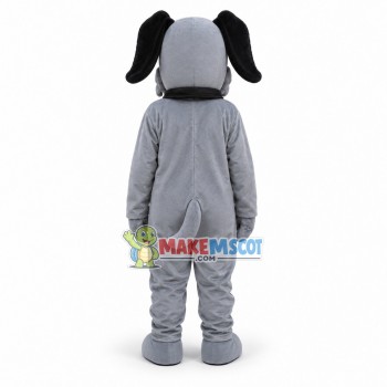 Lovely Grey Dog Mascot Costume Lovely Grey Dog Mascot Costume
