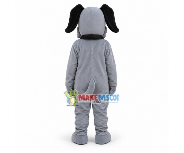 Lovely Grey Dog Mascot Costume Lovely Grey Dog Mascot Costume