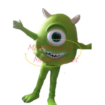 Brave Mike Wazowski From Monsters University Mascot Costume 