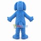 Blue Dog Long Fur Mascot Costume	