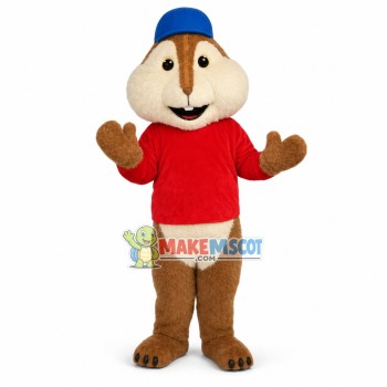 Lively Alvin the Chipmunk Mascot Costume	