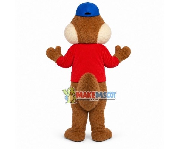 Lively Alvin the Chipmunk Mascot Costume Lively Alvin the Chipmunk Mascot Costume