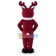 Red Reindeer Mascot Costume Red Reindeer Mascot Costume