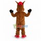 Lovely Brown Horse In Red Hat Mascot Costume Lovely Brown Horse In Red Hat Mascot Costume