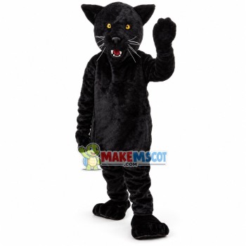 Roaring Black Leopard Mascot Costume	 