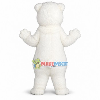 Lovely Polar Bear Long Fur Mascot Costume Lovely Polar Bear Long Fur Mascot Costume