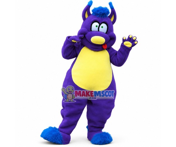 Lovely Purple Monster Mascot Costume Lovely Purple Monster Mascot Costume