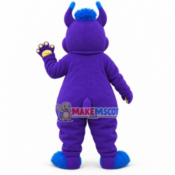 Lovely Purple Monster Mascot Costume Lovely Purple Monster Mascot Costume