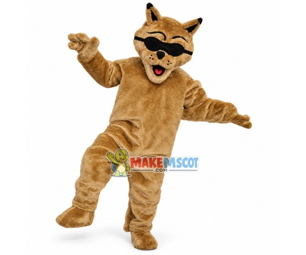 Cool Bobcat Mascot Costume Cool Bobcat Mascot Costume