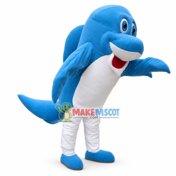 Lightweight Blue Dolphin Mascot Costume Lightweight Blue Dolphin Mascot Costume
