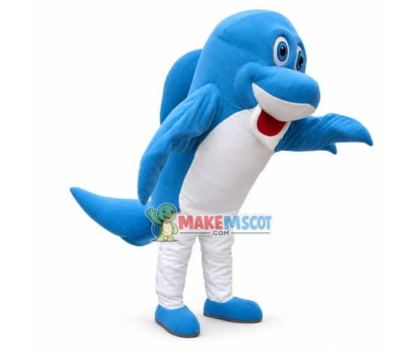 Lightweight Blue Dolphin Mascot Costume Lightweight Blue Dolphin Mascot Costume