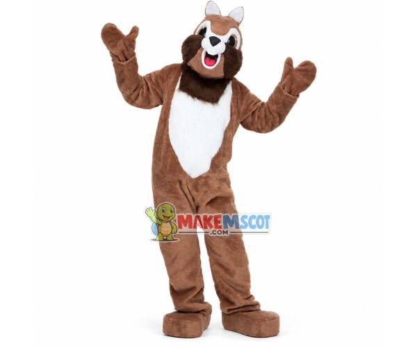 Lovely Brown Chipmunk Mascot Costume 
