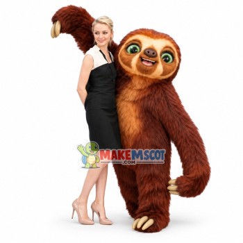 Brown-Throated Three-Toed Sloth Mascot Costume 