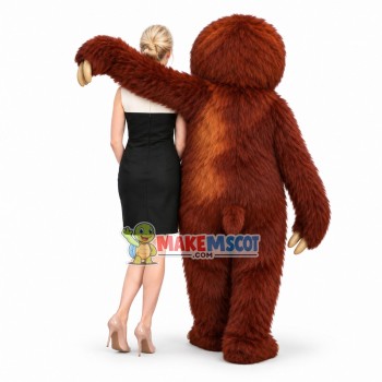Brown-Throated Three-Toed Sloth Mascot Costume Brown-Throated Three-Toed Sloth Mascot Costume