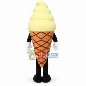 Huge Cartoon Creamy Ice Cream Cone Lightweight Mascot Costume Huge Cartoon Creamy Ice Cream Cone Lightweight Mascot Costume
