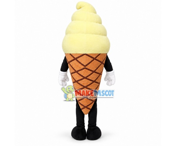 Huge Cartoon Creamy Ice Cream Cone Lightweight Mascot Costume Huge Cartoon Creamy Ice Cream Cone Lightweight Mascot Costume