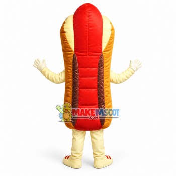 Curious Hot Dog Man Mascot Costume Curious Hot Dog Man Mascot Costume