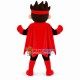 Super hero In Black Mascot Costume Super hero In Black Mascot Costume