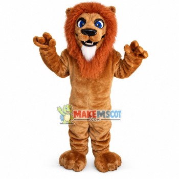 Blue Eyed Lion Mascot Costume 